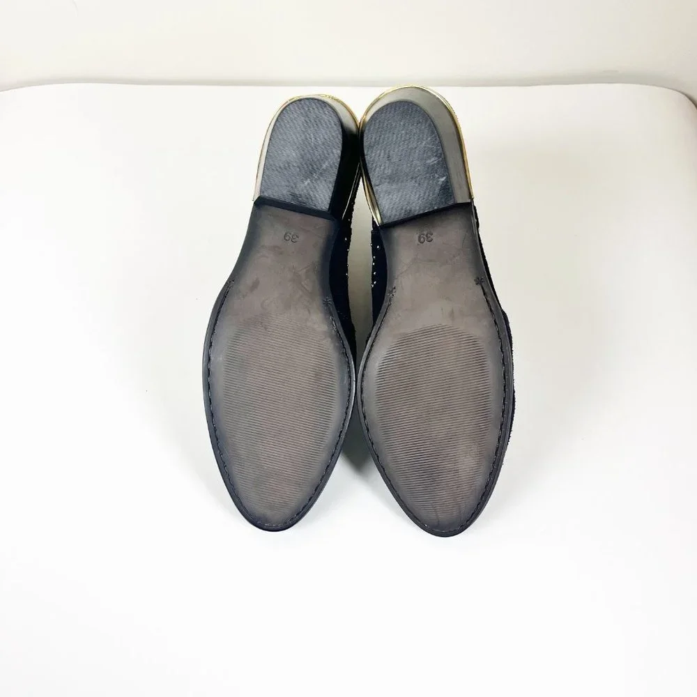 2/$30 Mr Cat Studded Suede Ankle Boots 39